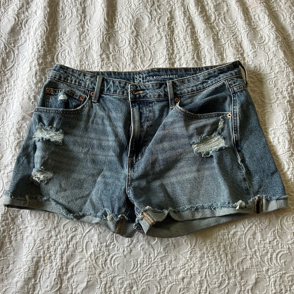 No Boundaries High Rise Jean Shorts
